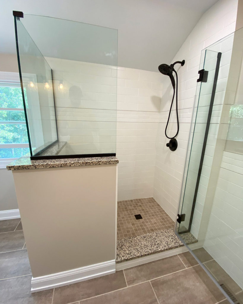 remodeled tile shower in Orchard Park NY