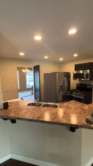 Such a cool transformation! All new everything, a new open floor plan, and some beautiful finishes.

#kitchenremodel #buffalocontractor #kitchenisland #wallremoval